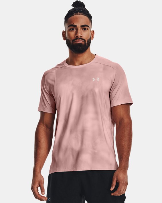 Camiseta de manga corta UA Iso-Chill Run Laser para hombre, Pink, pdpMainDesktop image number 0